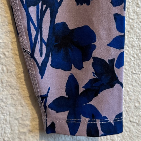 Beyond Yoga x Soulcycle High Rise Floral Leggings Blue Pink Women’s Size S - Picture 3 of 7